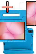 NoXx NoXx Samsung Galaxy Tab A11 Plus Kinderhoes Met Screenprotector - Blauw