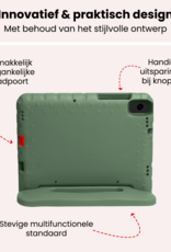 NoXx NoXx Samsung Galaxy Tab A11 Plus Kinderhoes Met Screenprotector - Donkergroen