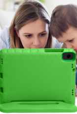 NoXx NoXx Samsung Galaxy Tab A11 Plus Kinderhoes Met Screenprotector - Groen