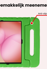 NoXx NoXx Samsung Galaxy Tab A11 Plus Kinderhoes Met Screenprotector - Groen