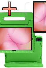 NoXx NoXx Samsung Galaxy Tab A11 Plus Kinderhoes Met Screenprotector - Groen
