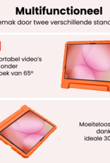 NoXx NoXx Samsung Galaxy Tab A11 Plus Kinderhoes Met Screenprotector - Oranje