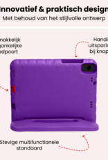 NoXx NoXx Samsung Galaxy Tab A11 Plus Kinderhoes Met Screenprotector - Paars
