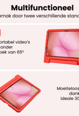 NoXx NoXx Samsung Galaxy Tab A11 Plus Kinderhoes Met Screenprotector - Rood
