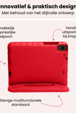 NoXx NoXx Samsung Galaxy Tab A11 Plus Kinderhoes Met Screenprotector - Rood