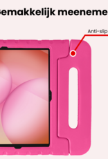 NoXx NoXx Samsung Galaxy Tab A11 Plus Kinderhoes Met Screenprotector - Roze