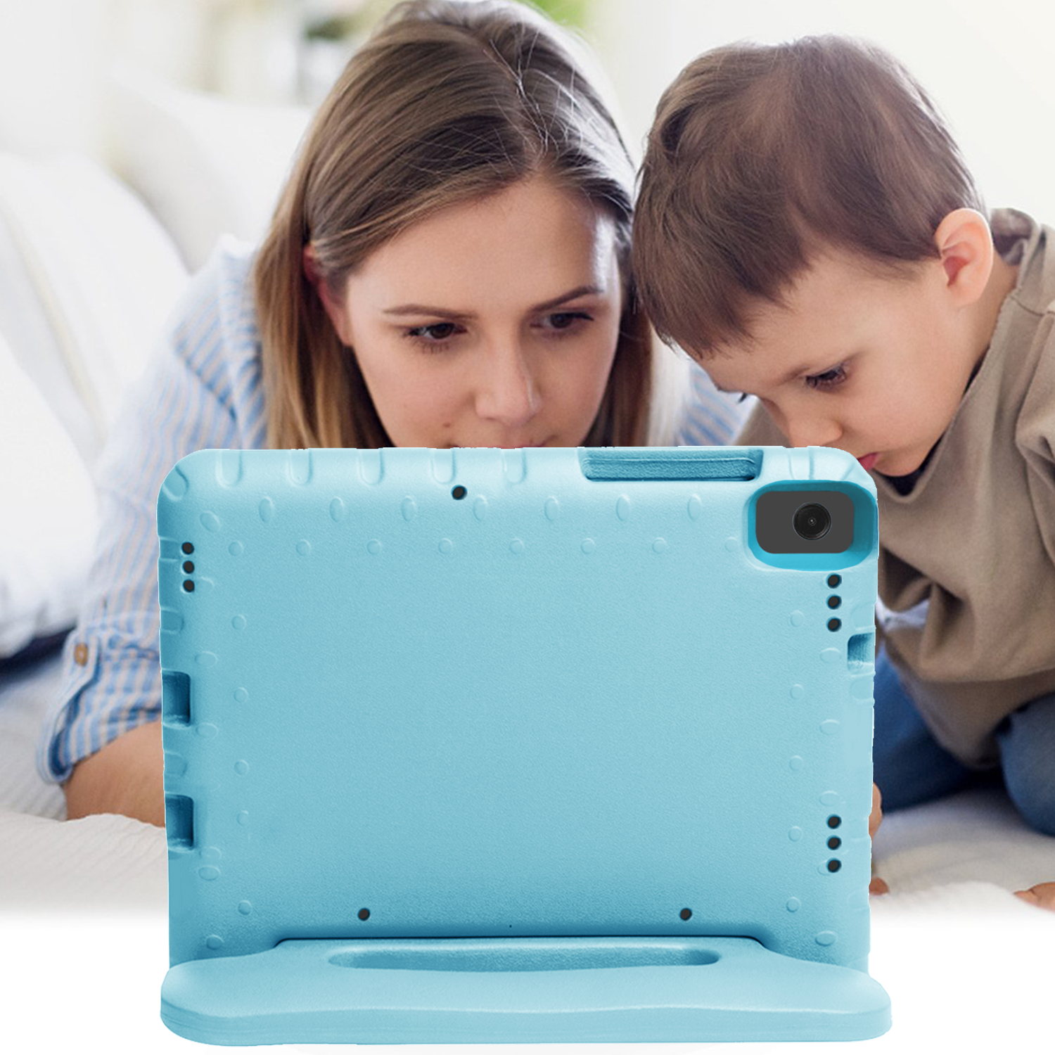 NoXx NoXx Samsung Galaxy Tab A11 Plus Kinderhoes Met Screenprotector - Sky
