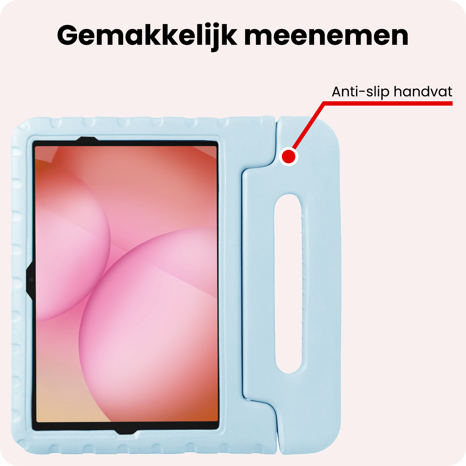 NoXx NoXx Samsung Galaxy Tab A11 Plus Kinderhoes Met Screenprotector - Sky