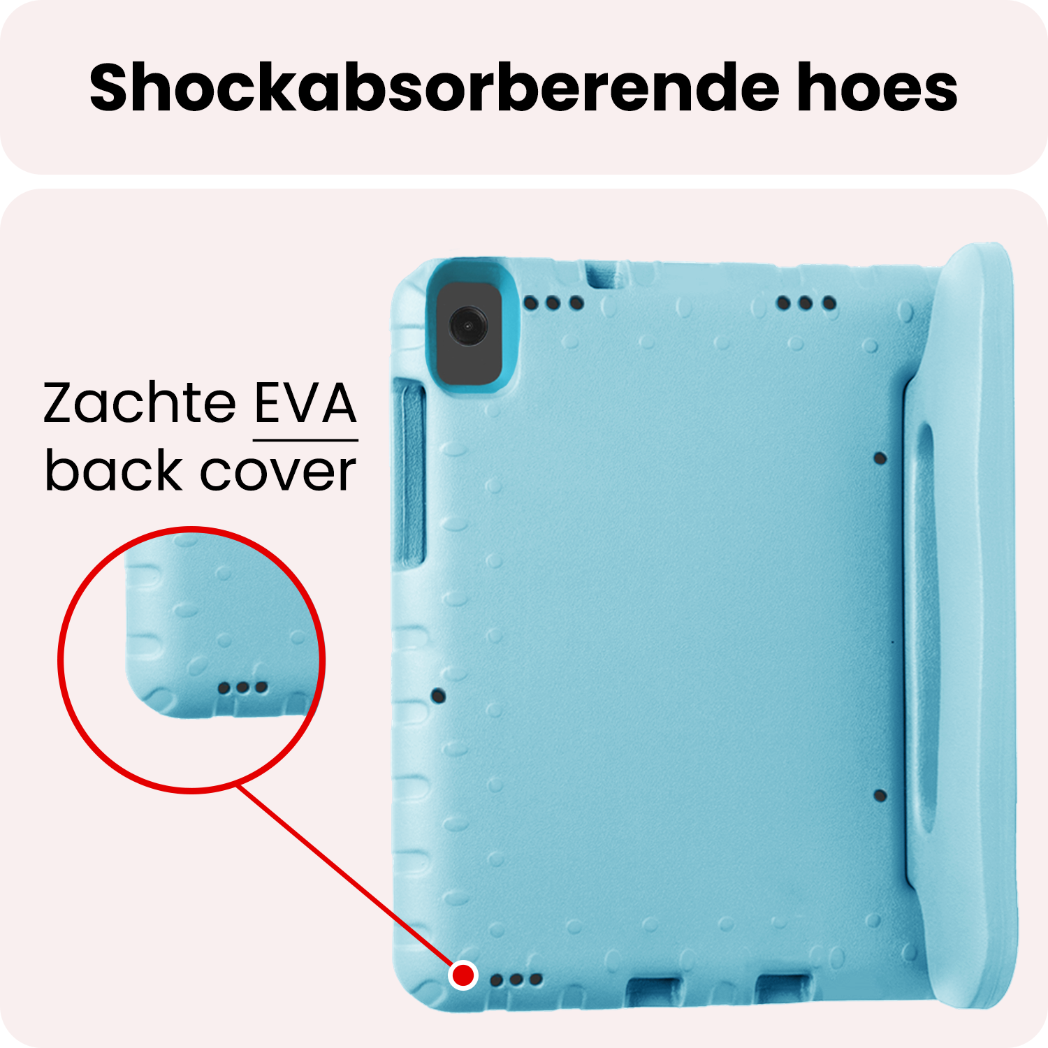 NoXx NoXx Samsung Galaxy Tab A11 Plus Kinderhoes Met Screenprotector - Sky