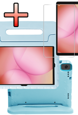 NoXx NoXx Samsung Galaxy Tab A11 Plus Kinderhoes Met Screenprotector - Sky