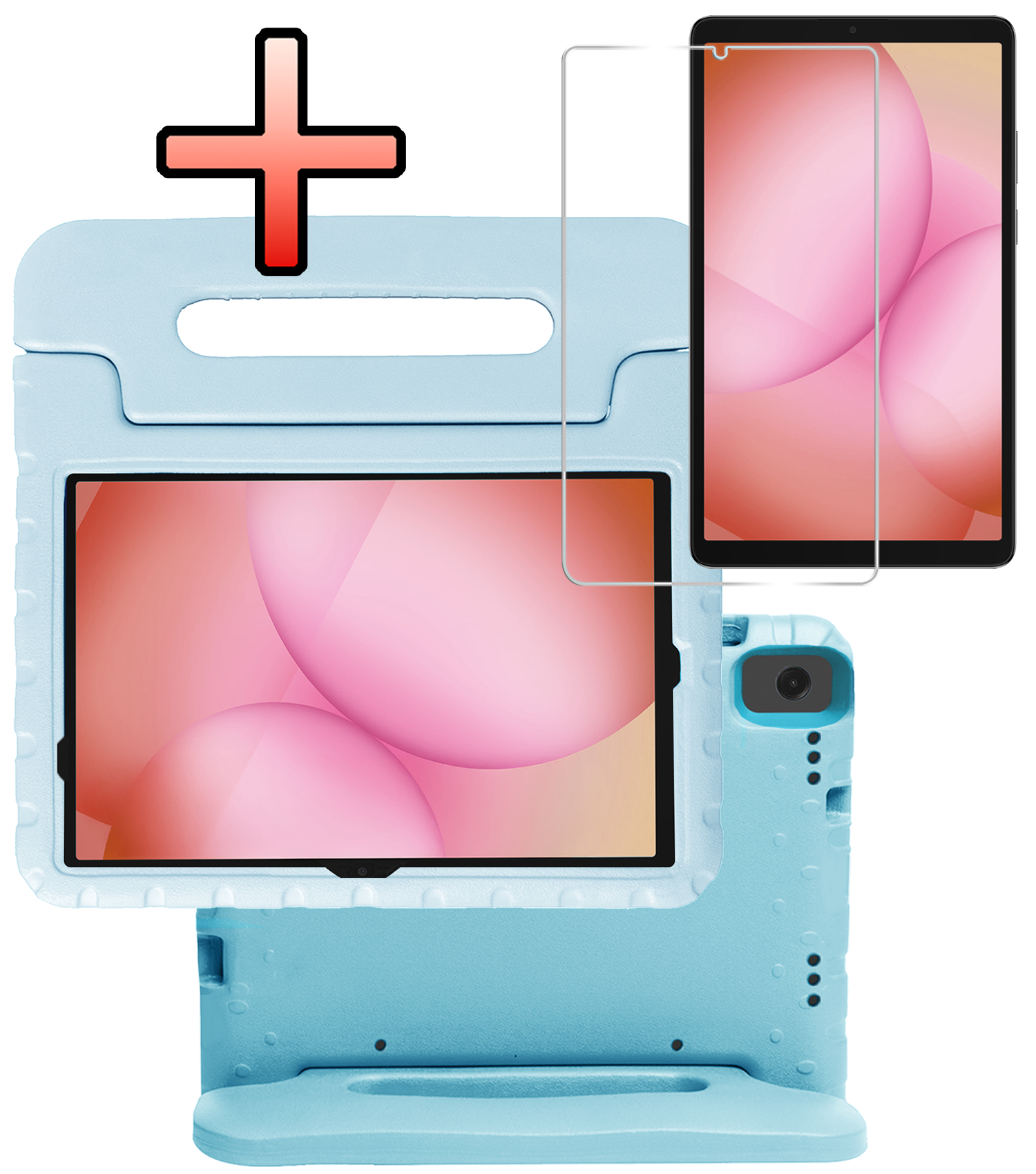 NoXx NoXx Samsung Galaxy Tab A11 Plus Kinderhoes Met Screenprotector - Sky