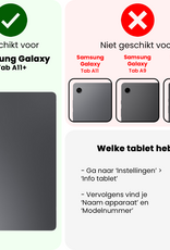Nomfy Nomfy Samsung Galaxy Tab A11 Plus Kinderhoes Met Screenprotector - Blauw