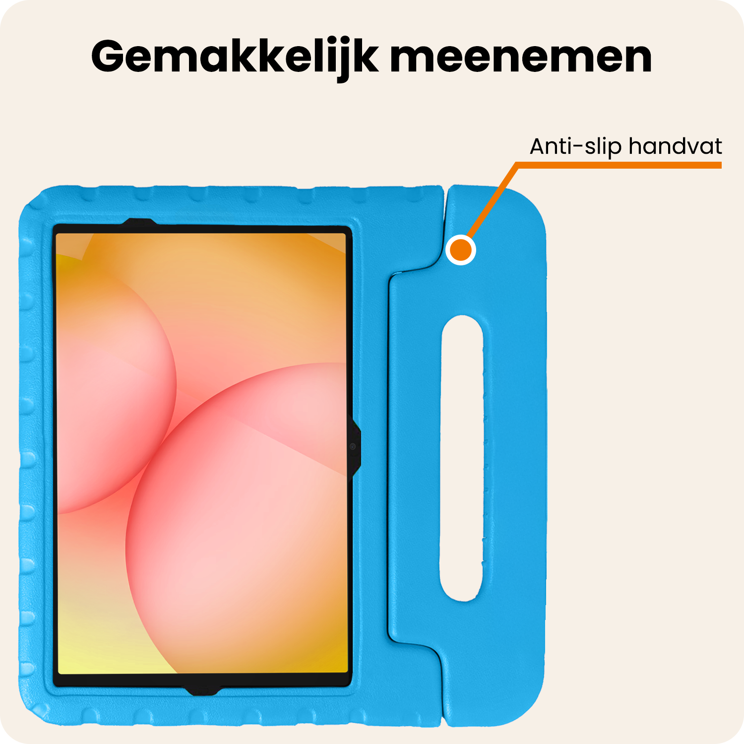 Nomfy Nomfy Samsung Galaxy Tab A11 Plus Kinderhoes Met Screenprotector - Blauw