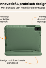 Nomfy Nomfy Samsung Galaxy Tab A11 Plus Kinderhoes Met Screenprotector - Donkergroen