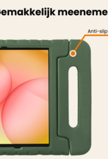 Nomfy Nomfy Samsung Galaxy Tab A11 Plus Kinderhoes Met Screenprotector - Donkergroen