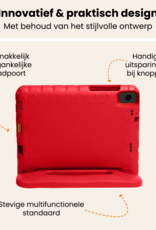 Nomfy Nomfy Samsung Galaxy Tab A11 Plus Kinderhoes Met Screenprotector - Rood