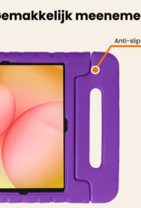 Nomfy Nomfy Samsung Galaxy Tab A11 Plus Kinderhoes Met 2x Screenprotector - Paars
