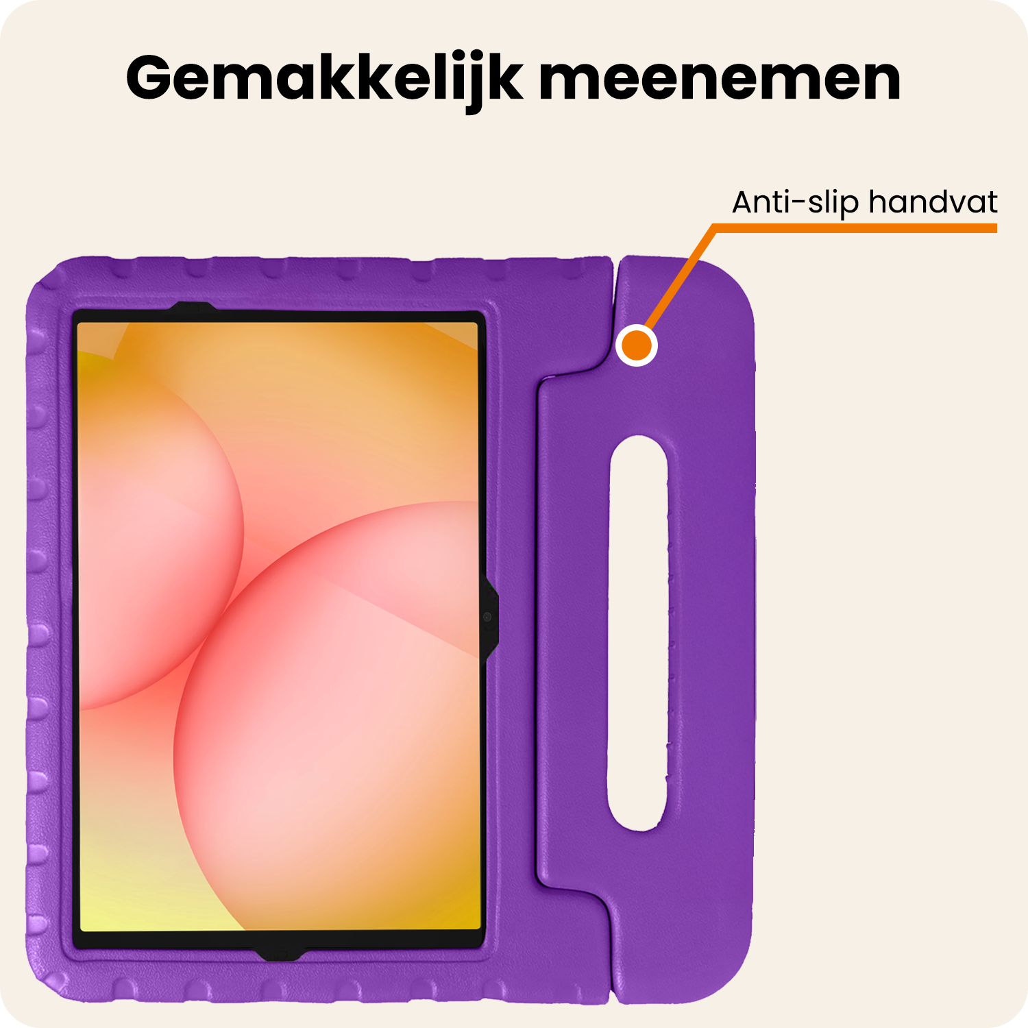 Nomfy Nomfy Samsung Galaxy Tab A11 Plus Kinderhoes Met 2x Screenprotector - Paars