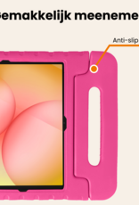 Nomfy Nomfy Samsung Galaxy Tab A11 Plus Kinderhoes Met 2x Screenprotector - Roze