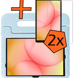 Nomfy Nomfy Samsung Galaxy Tab A11 Plus Kinderhoes Met 2x Screenprotector - Sky