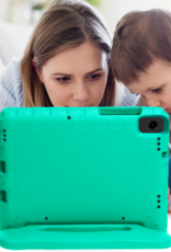 Nomfy Nomfy Samsung Galaxy Tab A11 Plus Kinderhoes Met 2x Screenprotector - Turquoise