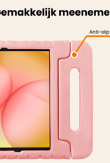 Nomfy Nomfy Samsung Galaxy Tab A11 Plus Kinderhoes Met 2x Screenprotector - Zalm