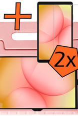 Nomfy Nomfy Samsung Galaxy Tab A11 Plus Kinderhoes Met 2x Screenprotector - Zalm