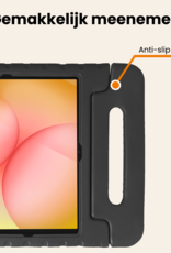Nomfy Nomfy Samsung Galaxy Tab A11 Plus Kinderhoes Met 2x Screenprotector - Zwart