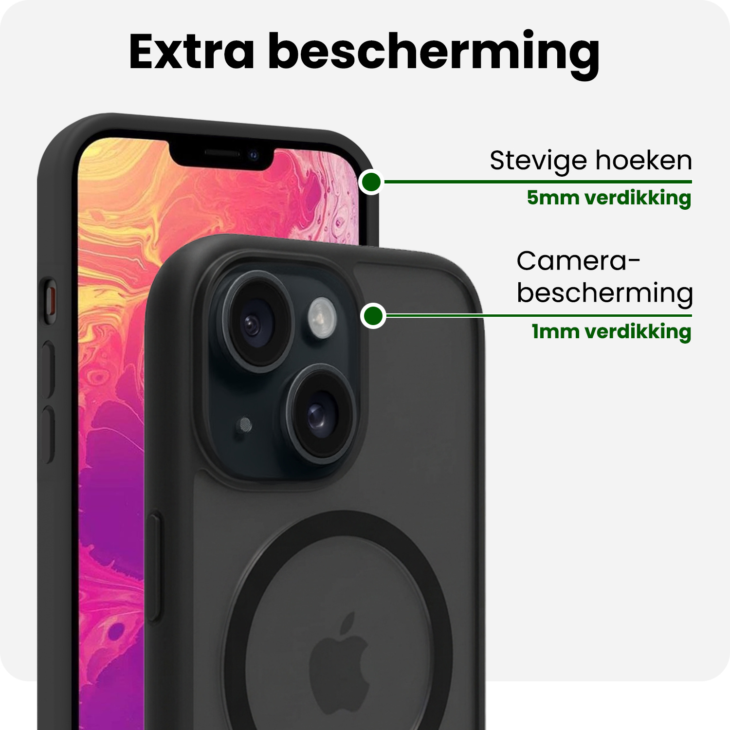 BASEY. BASEY. iPhone 14 Plus Magsafe Hoesje - Zwart