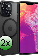 BASEY. BASEY. iPhone 14 Plus Magsafe Hoesje - Zwart - 2 PACK