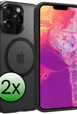BASEY. BASEY. iPhone 14 Pro Magsafe Hoesje - Zwart - 2 PACK