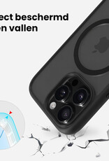 BASEY. BASEY. iPhone 14 Pro Max Magsafe Hoesje Zwart Met Screenprotector