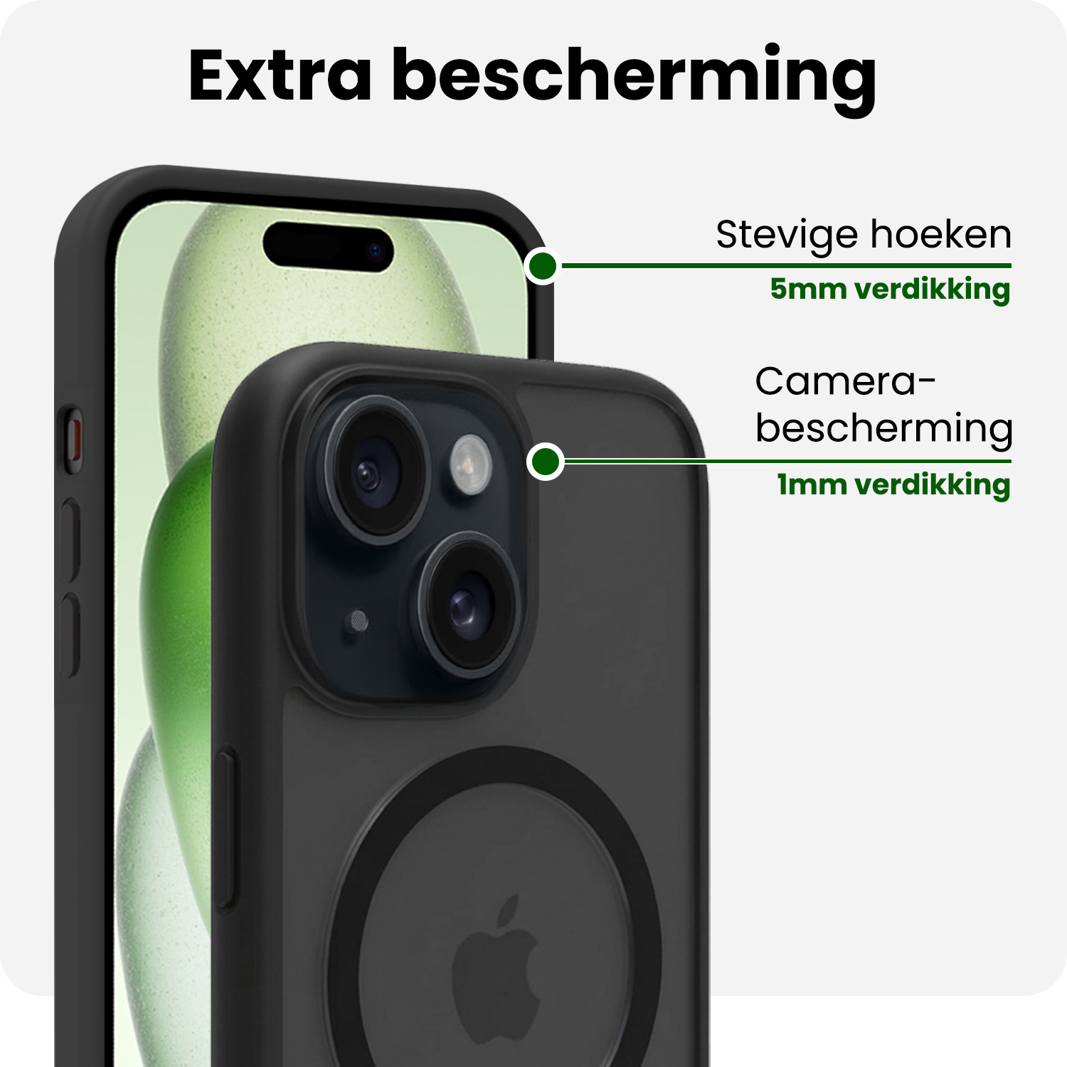 BASEY. BASEY. iPhone 15 Magsafe Hoesje - Zwart