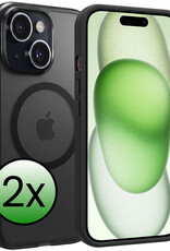 BASEY. BASEY. iPhone 15 Plus Magsafe Hoesje - Zwart - 2 PACK