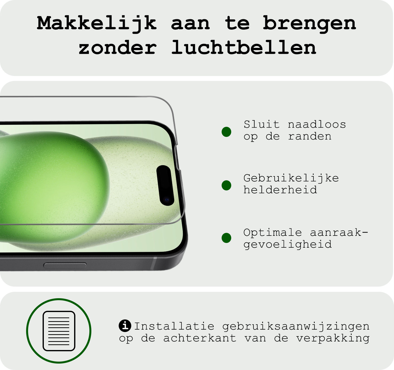 BASEY. BASEY. iPhone 15 Pro Magsafe Hoesje Zwart Met 2x Screenprotector