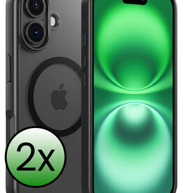 BASEY. BASEY. iPhone 16 Plus Magsafe Hoesje - Zwart - 2 PACK