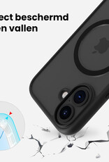 BASEY. BASEY. iPhone 16 Plus Magsafe Hoesje Zwart Met 2x Screenprotector