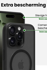 BASEY. BASEY. iPhone 16 Pro Magsafe Hoesje Zwart Met Screenprotector