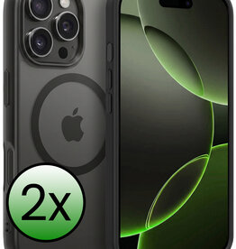 BASEY. BASEY. iPhone 16 Pro Max Magsafe Hoesje - Zwart - 2 PACK