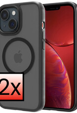 NoXx NoXx iPhone 14 Magsafe Hoesje - Zwart - 2 PACK