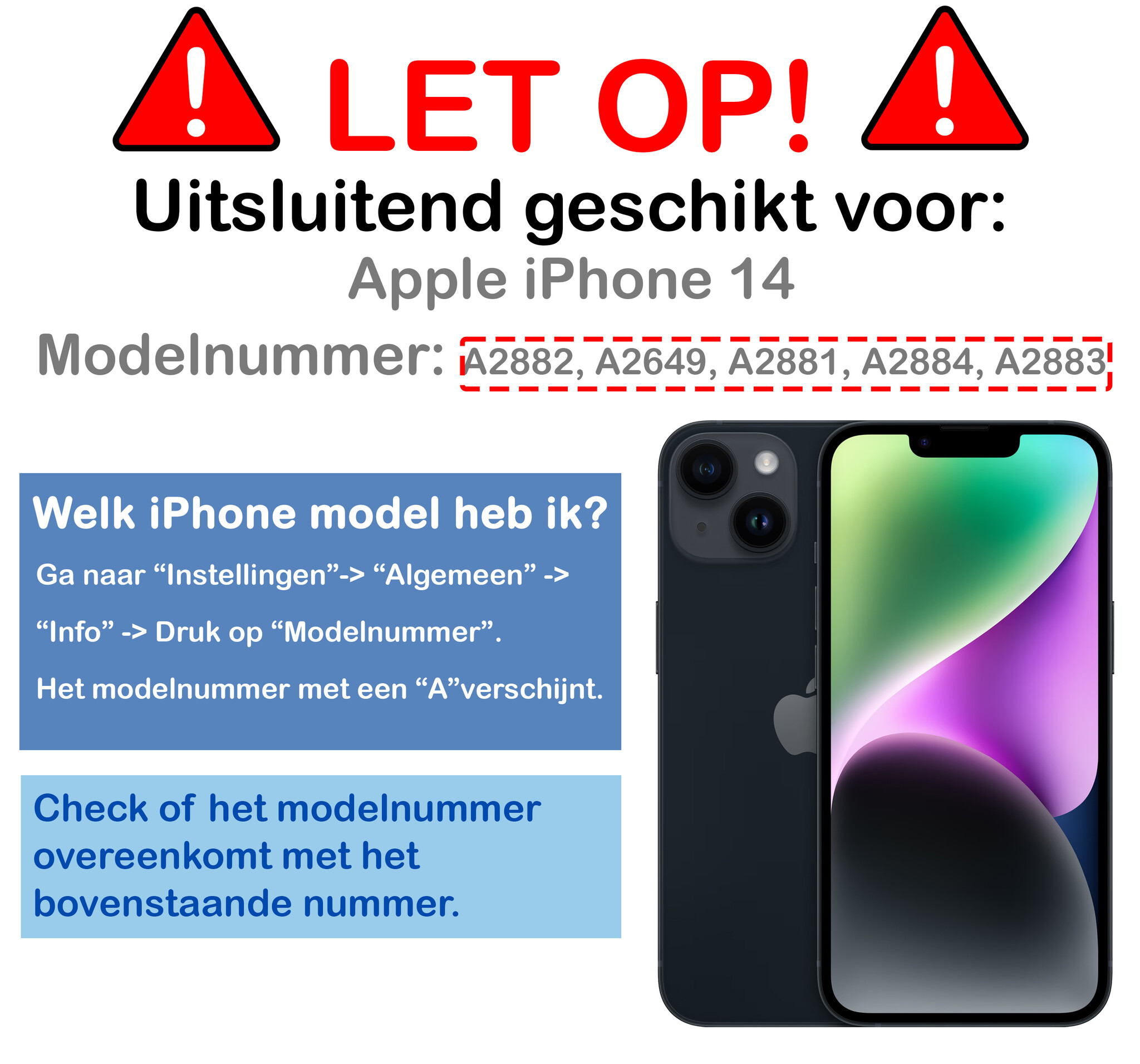 NoXx NoXx iPhone 14 Magsafe Hoesje Zwart Met Screenprotector