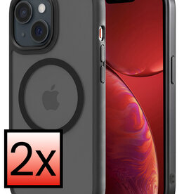 NoXx NoXx iPhone 14 Plus Magsafe Hoesje - Zwart - 2 PACK