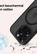 NoXx NoXx iPhone 14 Pro Magsafe Hoesje Zwart Met Screenprotector