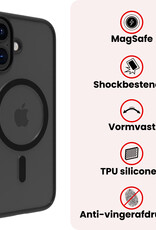 NoXx NoXx iPhone 16 Magsafe Hoesje - Zwart - 2 PACK