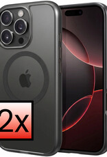 NoXx NoXx iPhone 16 Pro Max Magsafe Hoesje - Zwart - 2 PACK