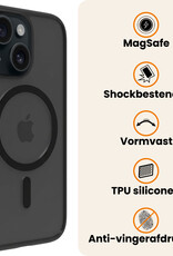 Nomfy Nomfy iPhone 14 Plus Magsafe Hoesje Zwart Met Screenprotector