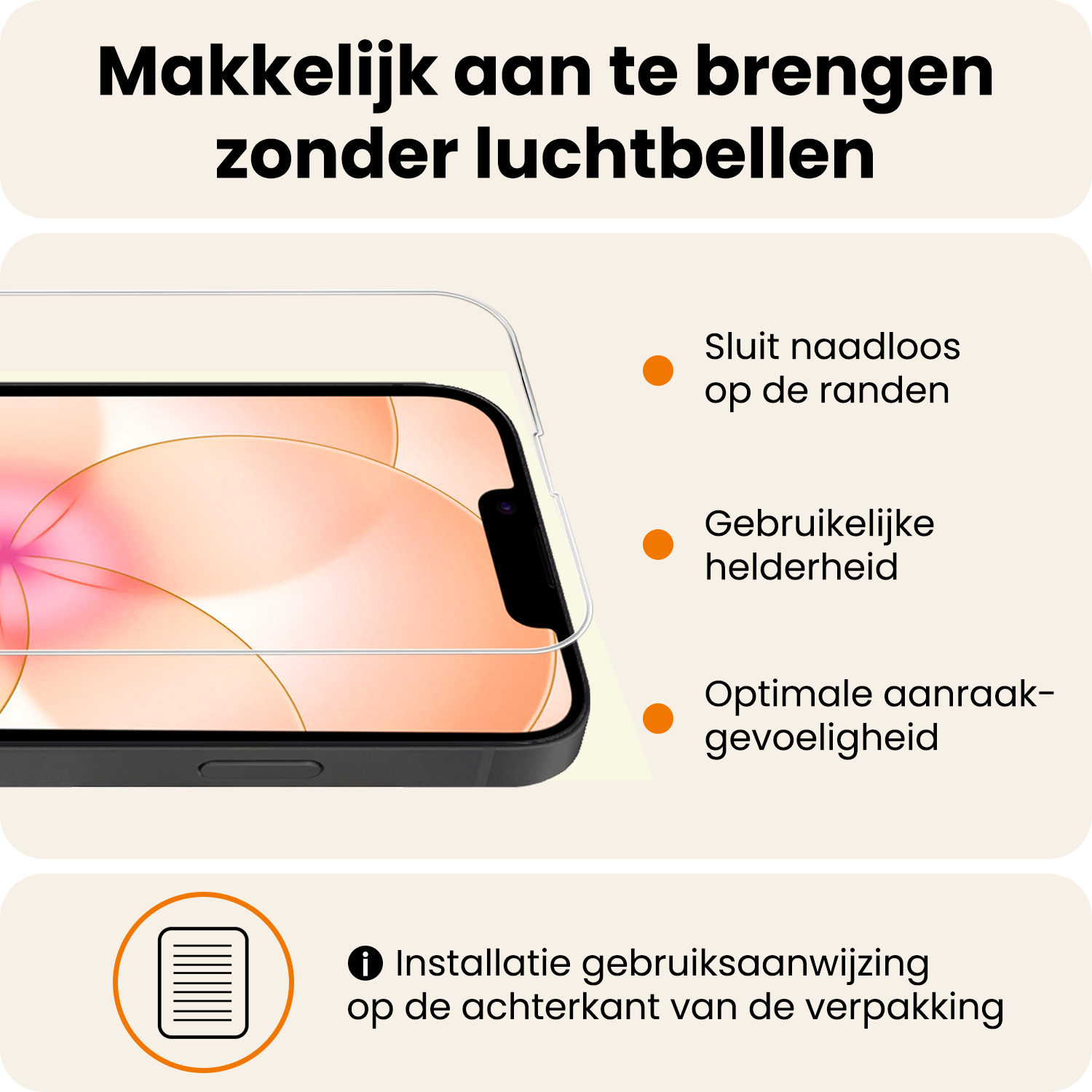 Nomfy Nomfy iPhone 14 Plus Magsafe Hoesje Zwart Met Screenprotector