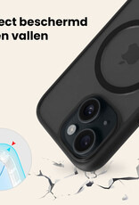 Nomfy Nomfy iPhone 14 Plus Magsafe Hoesje Zwart Met Screenprotector