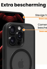 Nomfy Nomfy iPhone 14 Pro Max Magsafe Hoesje Zwart Met Screenprotector