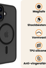 Nomfy Nomfy iPhone 16 Magsafe Hoesje - Zwart - 2 PACK